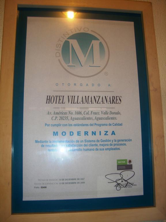 Hotel Villa Manzanares Aguascalientes Esterno foto
